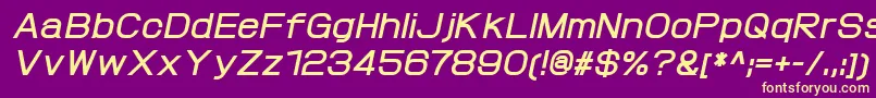 ProtofetBolditalic Font – Yellow Fonts on Purple Background