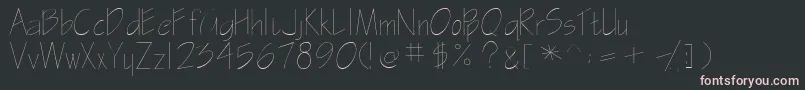 Czcionka Gasparillassk – różowe czcionki na czarnym tle