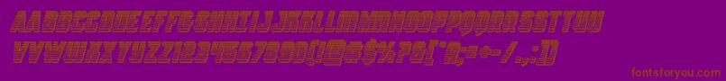 Antilleschromeital Font – Brown Fonts on Purple Background