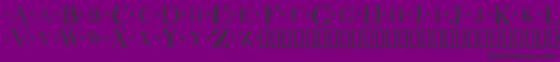 Decadence Font – Black Fonts on Purple Background