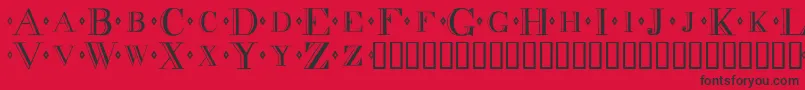 Decadence Font – Black Fonts on Red Background