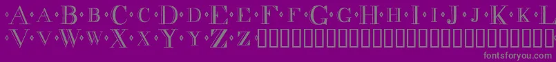 Police Decadence – polices grises sur fond violet