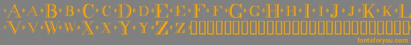 Decadence Font – Orange Fonts on Gray Background