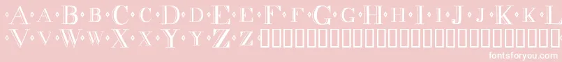 Decadence Font – White Fonts on Pink Background