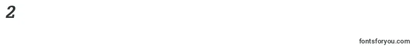 InstallationSsiBoldItalic-Schriftart – Schriften für die Ziffer 2