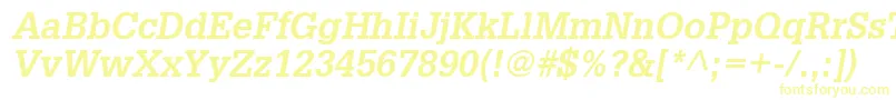 Police InstallationSsiBoldItalic – polices jaunes