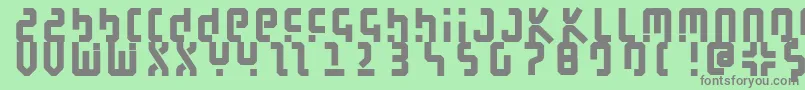 Bauhouse Font – Gray Fonts on Green Background