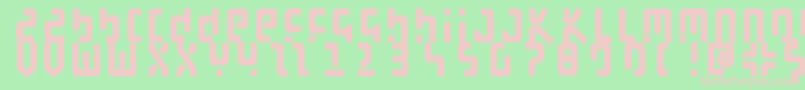 Bauhouse Font – Pink Fonts on Green Background