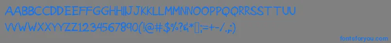 Подробнее о шрифте AmericanGrunge Шрифт AmericanGrunge – синие шрифты на сером фоне