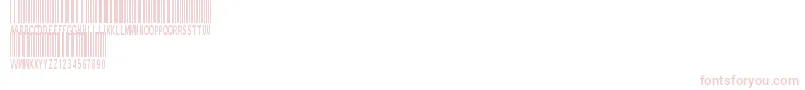 NewBarcodeFontTfb Font – Pink Fonts on White Background