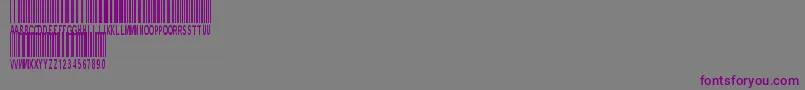 fuente NewBarcodeFontTfb – Fuentes Moradas Sobre Fondo Gris