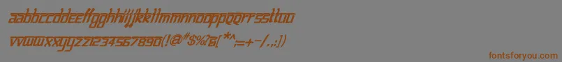 BitlinglipikaBolditalic Font – Brown Fonts on Gray Background