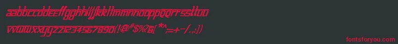BitlinglipikaBolditalic Font – Red Fonts on Black Background