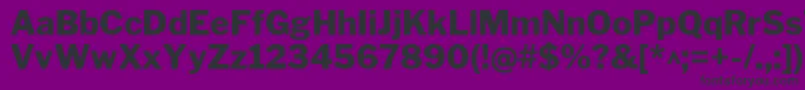 LibrefranklinExtrabold Font – Black Fonts on Purple Background