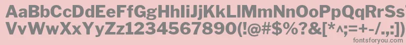 LibrefranklinExtrabold Font – Gray Fonts on Pink Background