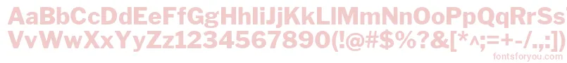 LibrefranklinExtrabold Font – Pink Fonts on White Background
