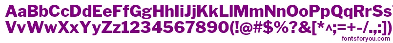 LibrefranklinExtrabold Font – Purple Fonts on White Background