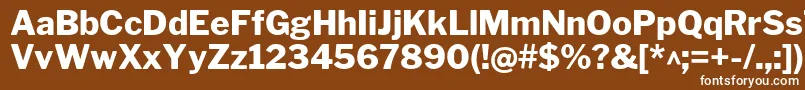 LibrefranklinExtrabold Font – White Fonts on Brown Background