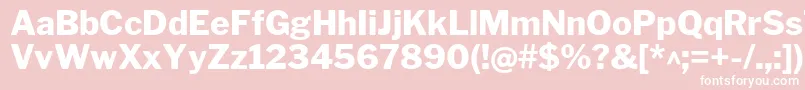 LibrefranklinExtrabold Font – White Fonts on Pink Background