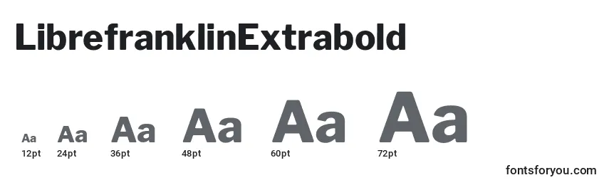 Größen der Schriftart LibrefranklinExtrabold