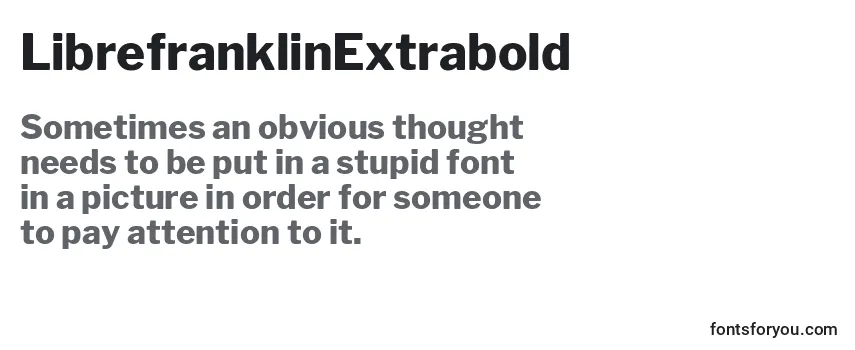 LibrefranklinExtrabold Font