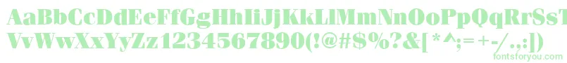 FerraraUltraRegular-Schriftart – Grüne Schriften auf weißem Hintergrund