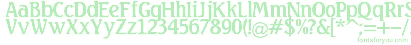 Linda Font – Green Fonts on White Background