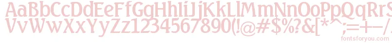 Linda Font – Pink Fonts on White Background