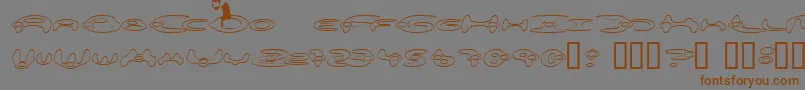 Alieo Font – Brown Fonts on Gray Background