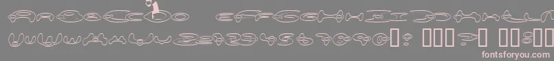 Alieo Font – Pink Fonts on Gray Background