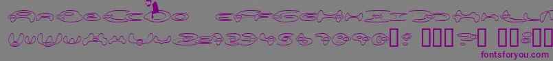 Alieo Font – Purple Fonts on Gray Background