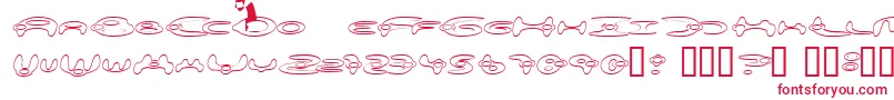Alieo Font – Red Fonts on White Background