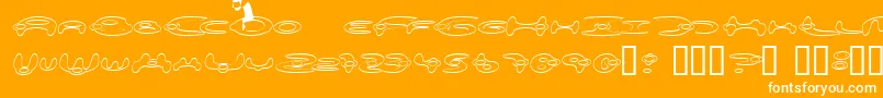 Alieo Font – White Fonts on Orange Background