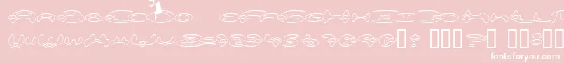 Alieo Font – White Fonts on Pink Background
