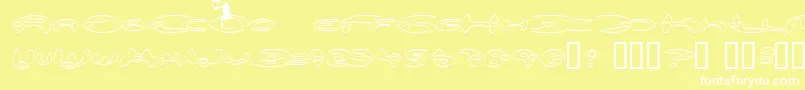 Alieo Font – White Fonts on Yellow Background