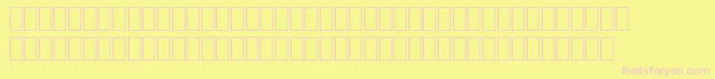 WpMultinationalbRoman-fontti – vaaleanpunaiset fontit keltaisella taustalla