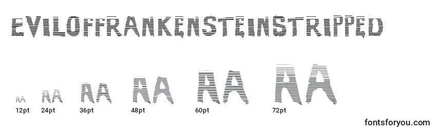 EviloffrankensteinStripped Font Sizes