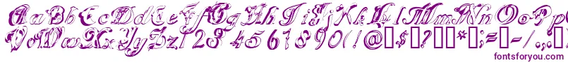 Fonte Scripteriagummy – fontes roxas