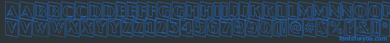 JaspercmotldnRegular Font – Blue Fonts on Black Background