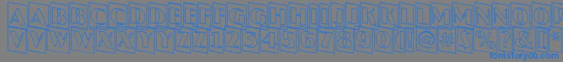 JaspercmotldnRegular Font – Blue Fonts on Gray Background