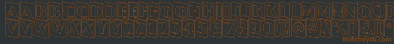 JaspercmotldnRegular Font – Brown Fonts on Black Background
