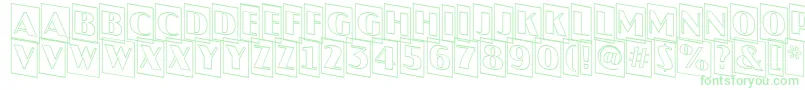 JaspercmotldnRegular Font – Green Fonts on White Background