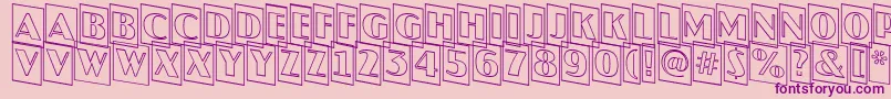 JaspercmotldnRegular Font – Purple Fonts on Pink Background