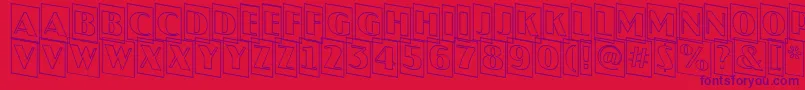 JaspercmotldnRegular Font – Purple Fonts on Red Background