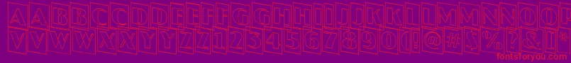 JaspercmotldnRegular Font – Red Fonts on Purple Background