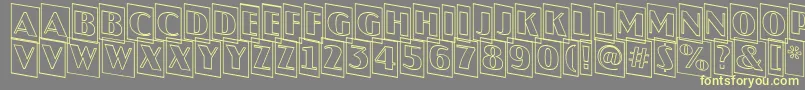 JaspercmotldnRegular Font – Yellow Fonts on Gray Background