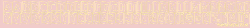 JaspercmotldnRegular Font – Yellow Fonts on Pink Background