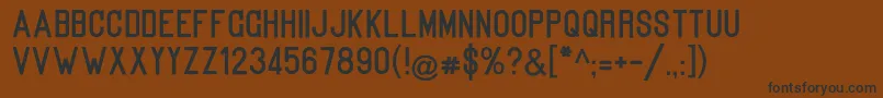 Kanalisirung Font – Black Fonts on Brown Background