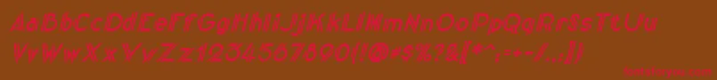 Centreclawsslant Font – Red Fonts on Brown Background
