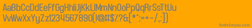 FrontPageSupplement Font – Gray Fonts on Orange Background